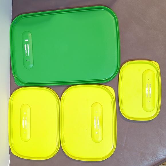 Tupperware Fridge Smart 4 Container Set Excellent Preowned Condition - Picture 12 of 16